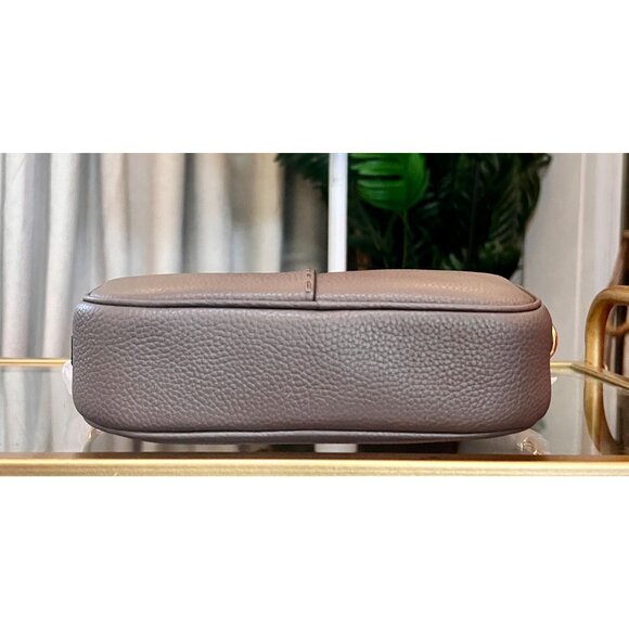 NWT!!!  Authentic Tory Burch Taupe McGraw Camera Bag - Picture 7 of 9